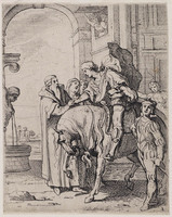 KG 17093b
<br/>
De verloren zoon neemt afscheid van zijn vader
<br/>
<em>Thulden, Theodor van (1606-1669)</em>